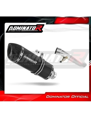 Silencieux slip-on Dominator HP1 Noir pour Suzuki GSF 650 Bandit N / S (2005-2006)