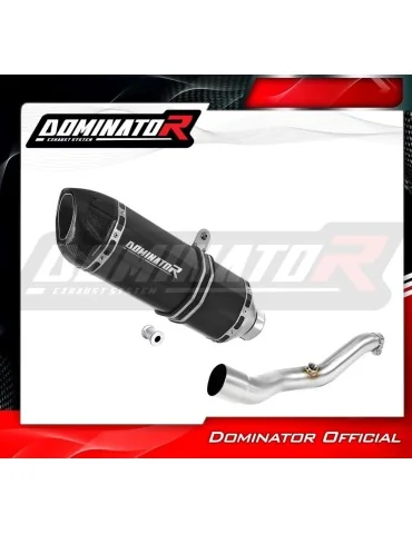 Silencieux slip-on Dominator HP1 Noir pour Suzuki Burgman 400 (2007-2016)