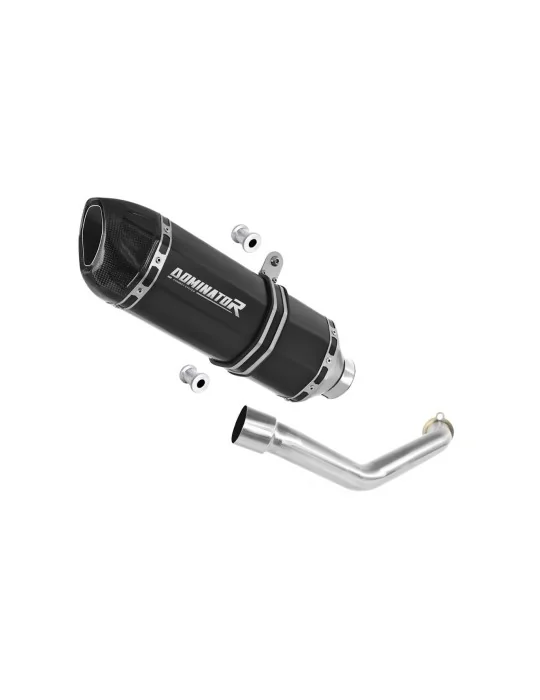 Silencieux slip-on Dominator HP1 Noir pour Suzuki Burgman 400 1998-2002, vue 1