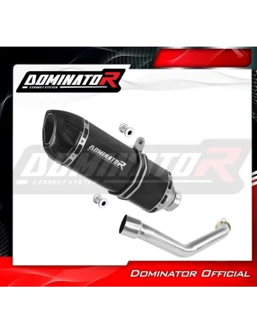 Silencieux slip-on Dominator HP1 Noir pour Suzuki Burgman 400 (1998-2002)
