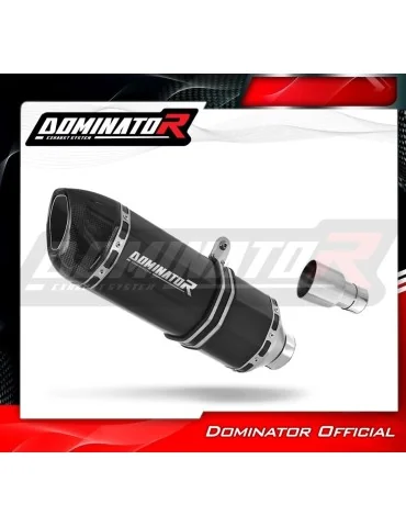 Silencieux slip-on Dominator HP1 Noir pour Piaggio X10 125 (2012-2016)