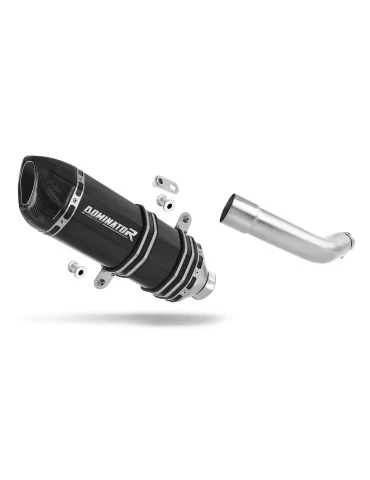 Silencieux slip-on Dominator HP1 Noir pour Piaggio Vespa GTS 125 (2007-2012)