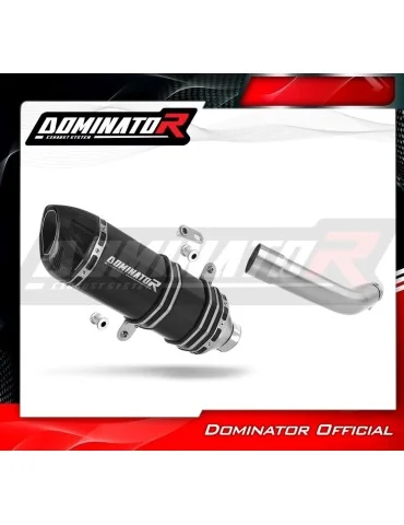 Silencieux slip-on Dominator HP1 Noir pour Piaggio Vespa GTS 125 (2007-2012)