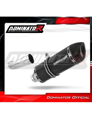 Silencieux slip-on Dominator HP1 Noir pour Moto Guzzi 1200 Sport 4V