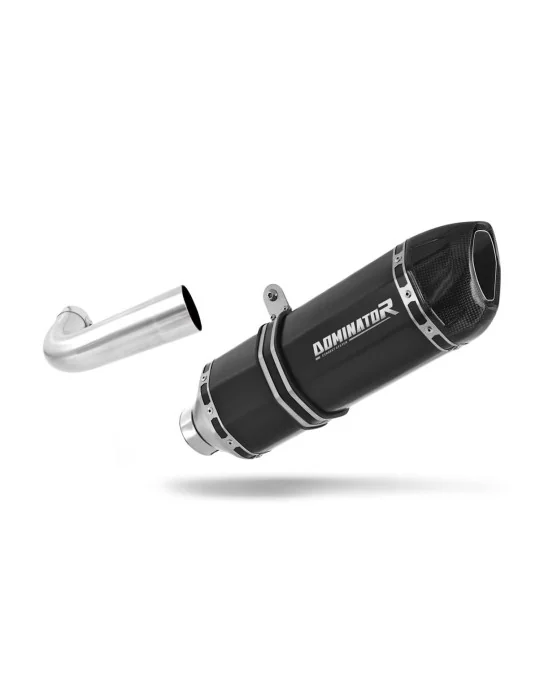 Silencieux slip-on Dominator HP1 Noir pour Moto Guzzi Breva 1200, vue 1