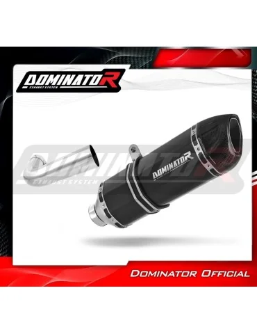 Silencieux slip-on Dominator HP1 Noir pour Moto Guzzi Breva 1200