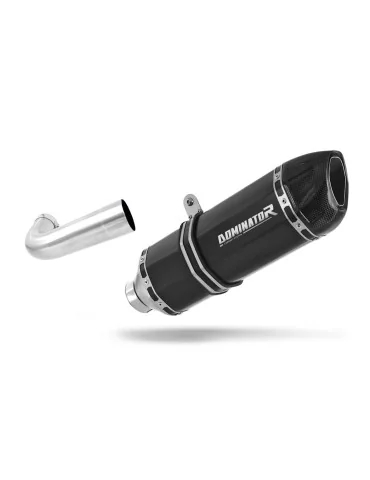 Silencieux slip-on Dominator HP1 Noir pour Moto Guzzi Breva 1100