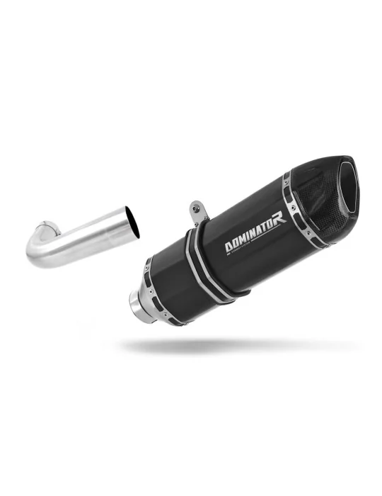 Silencieux slip-on Dominator HP1 Noir pour Moto Guzzi Breva 1100, vue 1