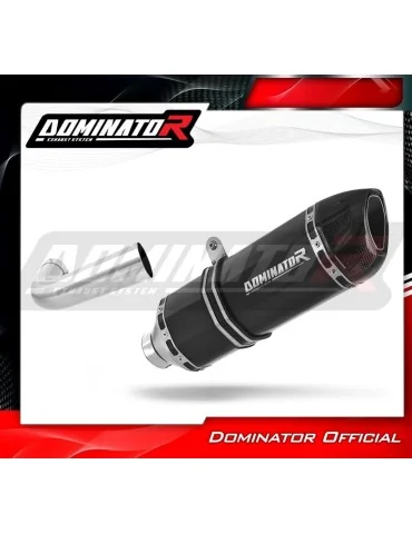Silencieux slip-on Dominator HP1 Noir pour Moto Guzzi Breva 1100