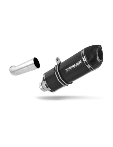 Silencieux slip-on Dominator HP1 Noir pour Moto Guzzi Norge 850
