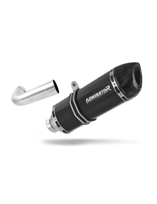 Silencieux slip-on Dominator HP1 Noir pour Moto Guzzi Breva 850, vue 1