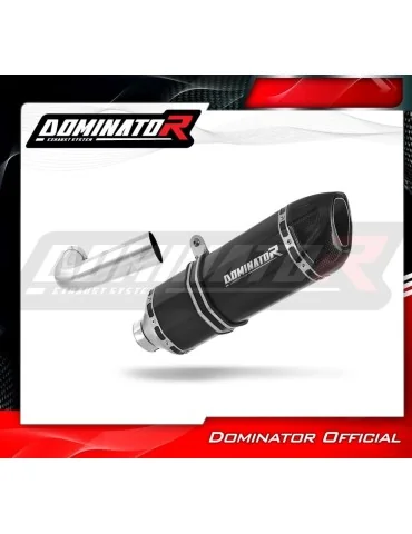 Silencieux slip-on Dominator HP1 Noir pour Moto Guzzi Breva 850
