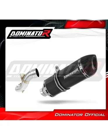 Silencieux slip-on Dominator HP1 Noir pour KTM LC4 620 (1998-1999)