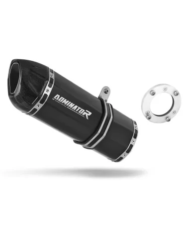 Silencieux bolt-on Dominator HP1 Noir pour Kawasaki ZX12R (2000-2005)