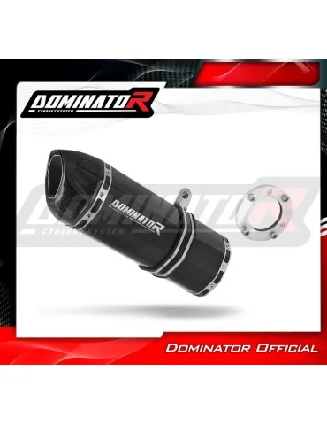 Silencieux bolt-on Dominator HP1 Noir pour Kawasaki ZX12R (2000-2005)
