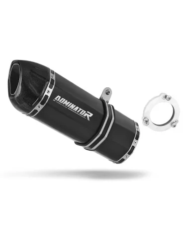 Silencieux bolt-on Dominator HP1 Noir pour Kawasaki ZRX 1200 R (2001-2007)