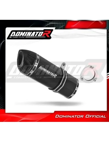 Silencieux bolt-on Dominator HP1 Noir pour Kawasaki ZRX 1200 R (2001-2007)