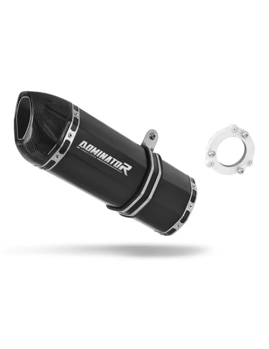 Silencieux bolt-on Dominator HP1 Noir pour Kawasaki ZX9R 1994-2002, vue 1