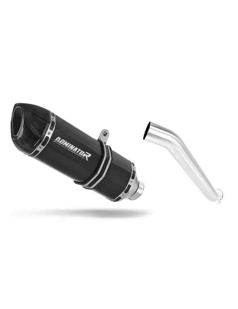 Silencieux slip-on Dominator HP1 Noir pour Kawasaki ZX6R 636 (2003-2004)