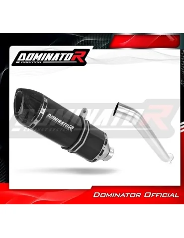 Silencieux slip-on Dominator HP1 Noir pour Kawasaki ZX6R 636 (2003-2004)