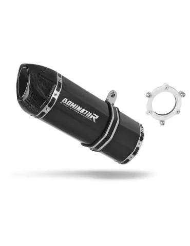 Silencieux bolt-on Dominator HP1 Noir pour Kawasaki ZX6R (1998-2002)