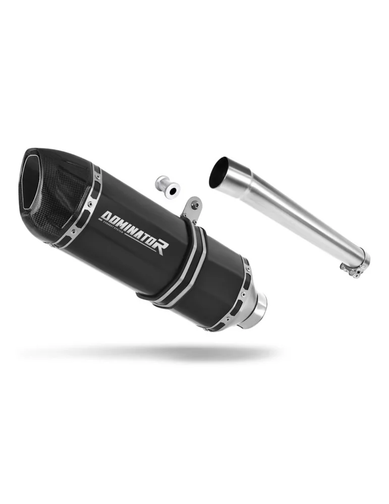 Silencieux slip-on Dominator HP1 Noir pour Honda XRV 750 Africa Twin RD07A (1996-2003)