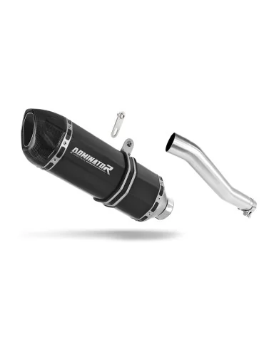 Silencieux slip-on Dominator HP1 Noir pour Honda XRV 750 Africa Twin RD07 (1993-1995)