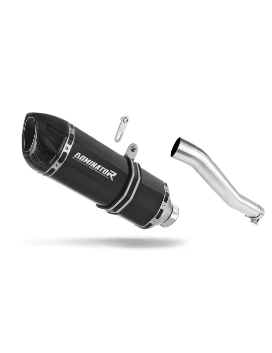 Silencieux slip-on Dominator HP1 Noir pour Honda XRV 750 Africa Twin RD07 1993-1995, vue 1
