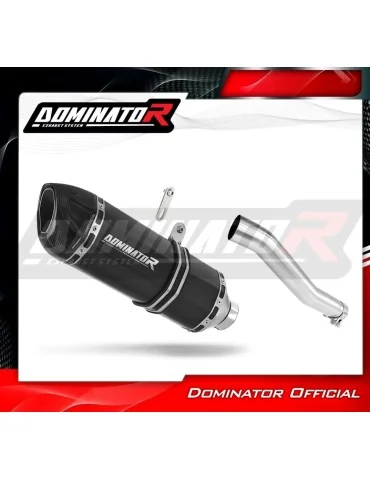 Silencieux slip-on Dominator HP1 Noir pour Honda XRV 750 Africa Twin RD07 (1993-1995)