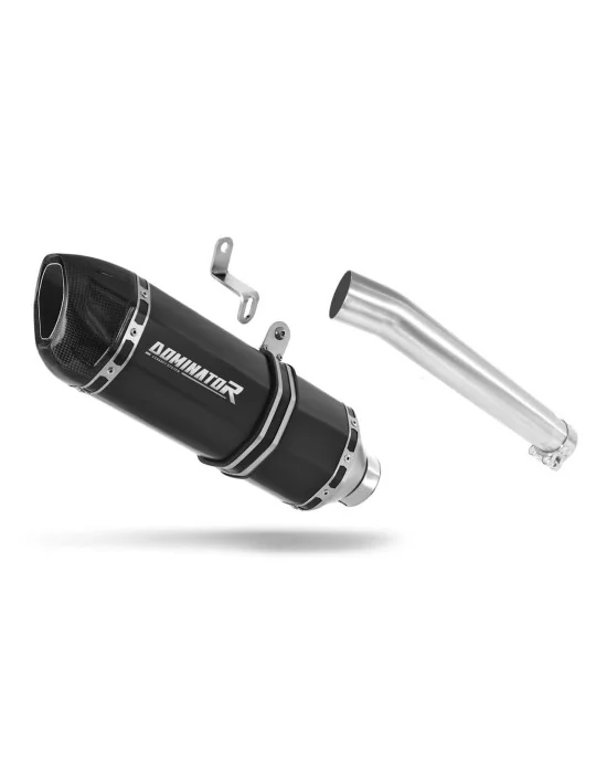 Silencieux slip-on Dominator HP1 Noir pour Honda XRV 750 Africa Twin RD04 1990-1992, vue 1