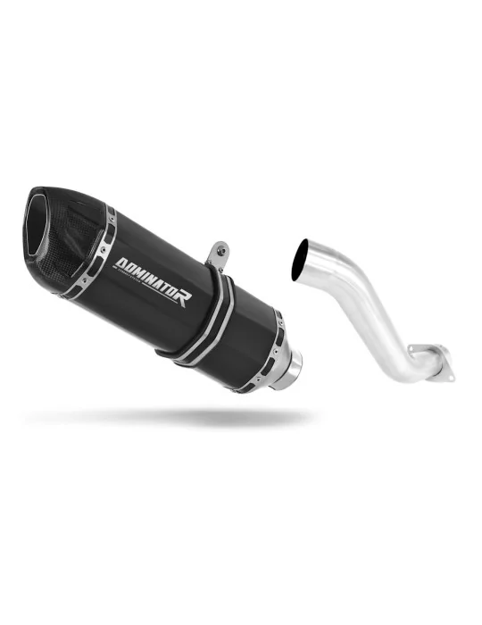 Silencieux slip-on Dominator HP1 Noir pour Honda VFR 750 HI Level 1993-1997, vue 1