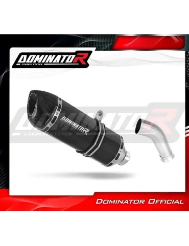 Silencieux slip-on Dominator HP1 Noir pour Honda VFR 750 (1993-1997)