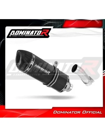 Silencieux slip-on Dominator HP1 Noir pour Honda VFR 750 (1990-1992)
