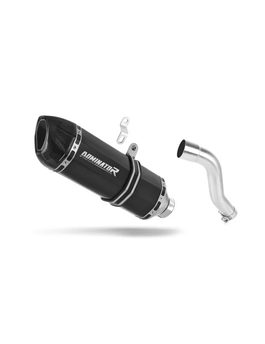 Silencieux slip-on Dominator HP1 Noir pour Honda XL 700 V Transalp 2008-2014, vue 1