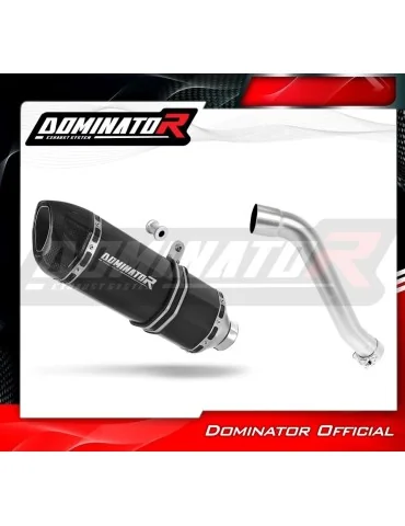 Silencieux slip-on Dominator HP1 Noir pour Honda XL 650 V Transalp (2001-2007)