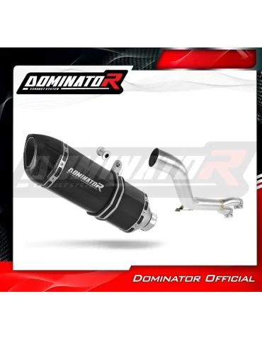 Silencieux slip-on Dominator HP1 Noir pour Honda NT 650 V Deauville RC47 (1998-2005)