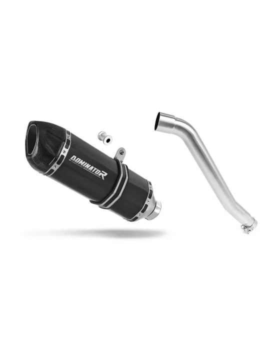Silencieux slip-on Dominator HP1 Noir pour Honda XL 600 V Transalp 1987-2000, vue 1