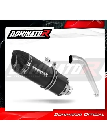 Silencieux slip-on Dominator HP1 Noir pour Honda XL 125 V Varadero (2007-2012)