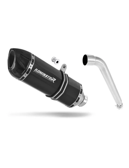 Silencieux slip-on Dominator HP1 Noir pour Honda XL 125 V Varadero 2001-2006, vue 1