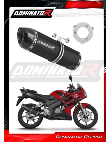 Silencieux bolt-on Dominator HP1 Noir pour Honda CBR 125 (2004-2010)