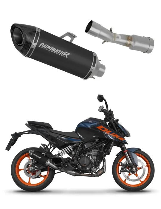 Silencieux slip-on Dominator HP8 Noir pour KTM 390 Duke 2024, vue 1