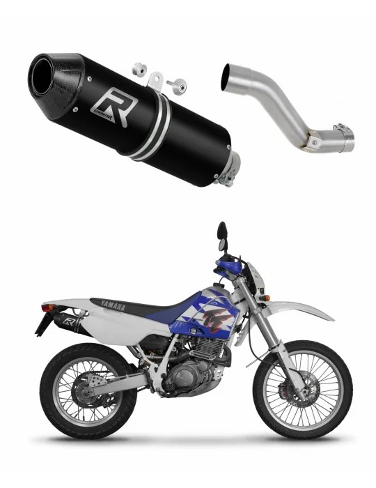 Silencieux slip-on Dominator MX2 Noir pour Yamaha TT 600E 1994-2003, vue 1