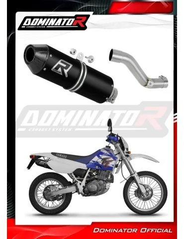 Silencieux slip-on Dominator MX2 Noir pour Yamaha TT 600E (1994-2003)
