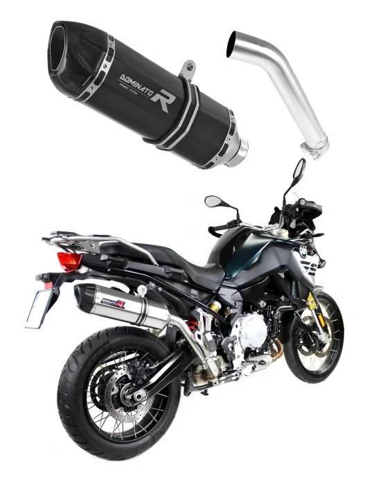 Silencieux slip-on homologué Dominator HP1 Noir pour BMW F850GS 2016-2020, vue 1