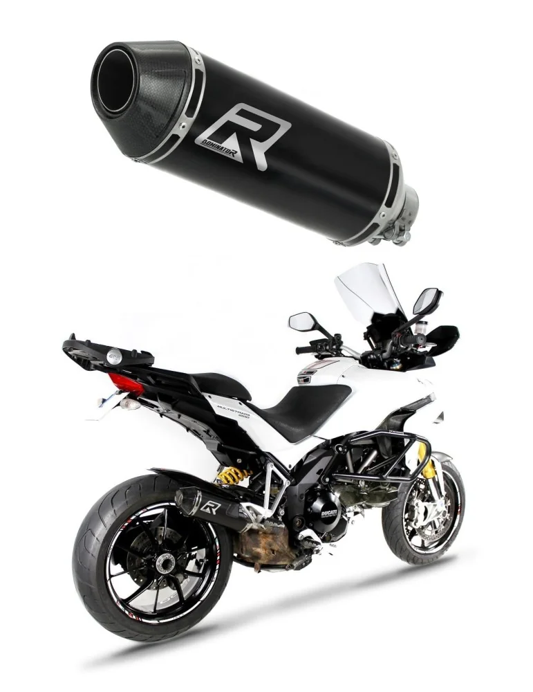 Silencieux slip-on Dominator HP3 Noir pour Ducati MTS Multistrada 1200 (2010-2014)