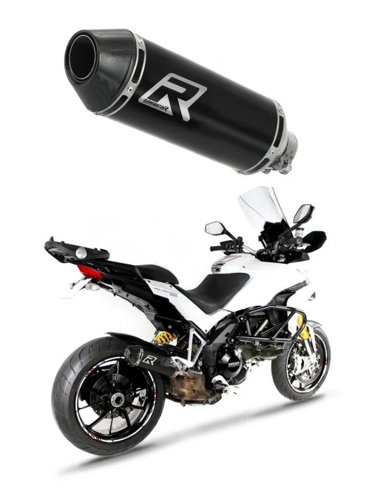 Silencieux slip-on Dominator HP3 Noir pour Ducati MTS Multistrada 1200 2010-2014, vue 1