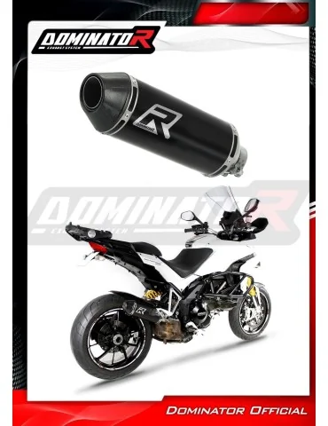 Silencieux slip-on Dominator HP3 Noir pour Ducati MTS Multistrada 1200 (2010-2014)