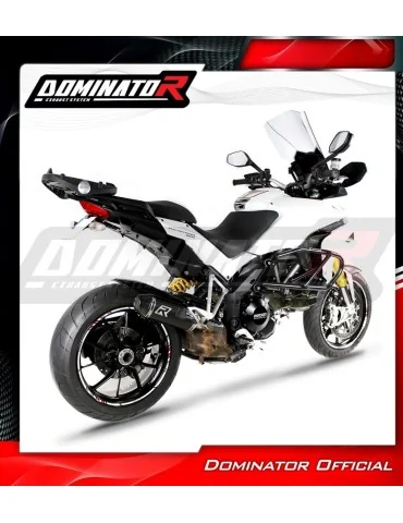 Silencieux slip-on Dominator HP3 Noir pour Ducati MTS Multistrada 1200 (2010-2014)