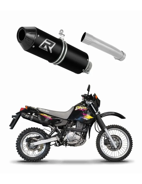 Silencieux slip-on Dominator MX2 Noir pour Suzuki DR 650 R / RU / S 1990-1995, vue 1
