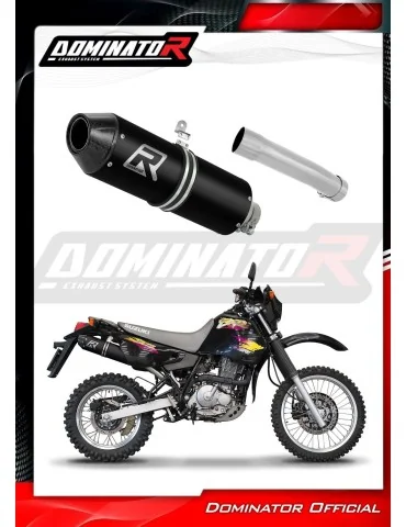 Silencieux slip-on Dominator MX2 Noir pour Suzuki DR 650 R / RU / S (1990-1995)